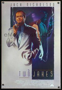 6b386 TWO JAKES DS int'l 1sh '90 really cool art of smoking Jack Nicholson by Rodriguez!