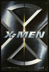 6b405 X-MEN DS teaser 1sh '00 Patrick Stewart, Jackman, Bryan Singer, Marvel Comics super heroes!