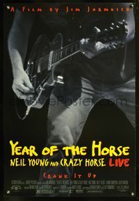 6b408 YEAR OF THE HORSE 1sh '97 Neil Young, Jim Jarmusch, rock & roll, crank it up!