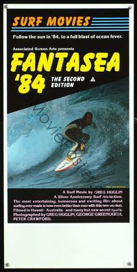 6c012 FANTASEA '84 Aust daybill '84 great Mick McCormack surfing image, a blast of ocean fever!