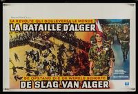 6c571 BATTLE OF ALGIERS Belgian '65 Gillo Pontecorvo's La Battaglia di Algeri, war image!