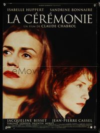 6c639 LA CEREMONIE Belgian '95 Claude Chabrol, close-ups of Isabelle Huppert & Sandrine Bonnaire!
