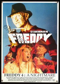 6c674 NIGHTMARE ON ELM STREET 4 Belgian '89 different images of Robert Englund as Freddy Krueger!