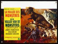 6c735 VALLEY OF GWANGI Belgian '69 Ray Harryhausen, great artwork of cowboys vs dinosaurs!