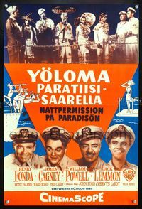 6c053 MISTER ROBERTS Finnish '55 Henry Fonda, James Cagney, William Powell, Jack Lemmon!