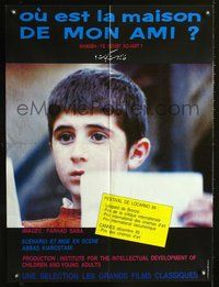 6c107 KHANE-YE DOUST KODJAST? French 23x32 '87 Abbas Kiarostami, close up of young Iranian boy!