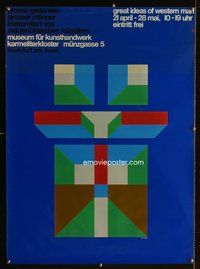 6c177 GREAT IDEAS OF WESTERN MAN German museum '90s cool John Massey abstract art!