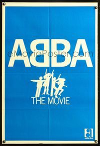 6c057 ABBA: THE MOVIE Turkish '77 Swedish pop rock, cool title logo!