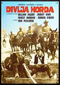6c136 WILD BUNCH Yugoslavian '69 Sam Peckinpah cowboy classic, William Holden, Ernest Borgnine!