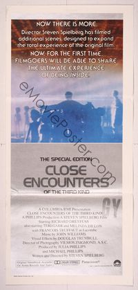 6d127 CLOSE ENCOUNTERS OF THE THIRD KIND S.E. Aust daybill '80 Steven Spielberg, new scenes!