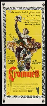 6d140 CROMWELL Aust daybill '70 Richard Harris as Oliver, Alec Guinness as King Charles I!