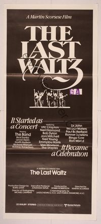 6d294 LAST WALTZ Aust daybill '78 Scorsese, it started as a rock concert & became a celebration!