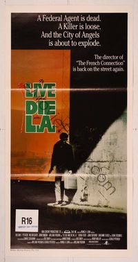 6d466 TO LIVE & DIE IN L.A. Aust daybill '85 William Friedkin directed drug & murder thriller!