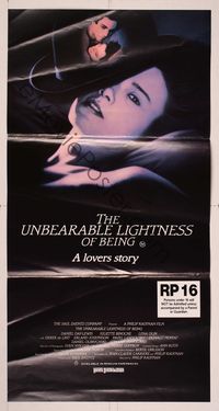 6d476 UNBEARABLE LIGHTNESS OF BEING Aust daybill '88 Daniel Day-Lewis, Juliette Binoche, Lena Olin!