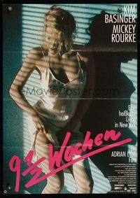 6d532 9 1/2 WEEKS German '86 Mickey Rourke, best image of sexy Kim Basinger!