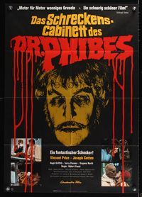 6d534 ABOMINABLE DR. PHIBES German '72 Vincent Price, love means never having to say you're ugly!