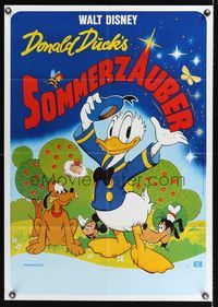6d606 DONALD DUCK'S SUMMER MAGIC German '84 Kalle Anka Och Ganget, Donald Duck & Mickey Mouse!