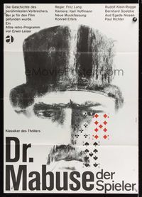 6d610 DR. MABUSE: THE GAMBLER German R62 Lang's Dr. Mabuse, der Spieler, Blase playing card art!