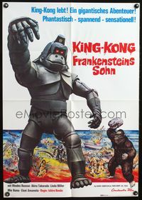 6d741 KING KONG ESCAPES German '70 Kingukongu no Gyakushu, Toho, Ishiro Honda, cool monster battle!