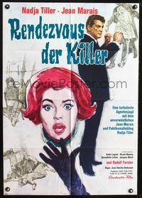 6d738 KILLER SPY German '65 Pleins feux sur Stanislas, cool art of Jean Marais by Zitter!