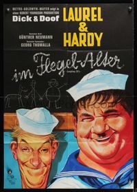6d756 LAUREL & HARDY'S LAUGHING '20s German '65 great K. Dill art of Stan & Oliver!