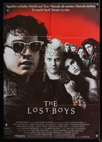 6d771 LOST BOYS German '87 teen vampire Kiefer Sutherland, directed by Joel Schumacher!