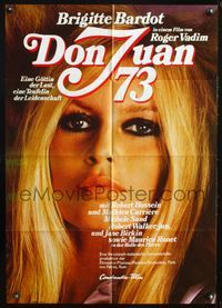 6d813 MS. DON JUAN German '73 Don Juan ou Si Don Juan etait une femme, Brigitte Bardot, Roger Vadim
