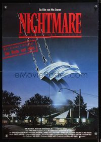 6d826 NIGHTMARE ON ELM STREET German R80s Wes Craven, different horror art of slashing claws!