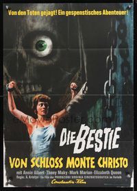6d947 TOMB OF TORTURE German '64 Antonio Boccaci's Metempsyco, great Rehak horror artwork!