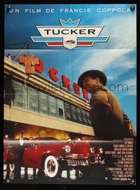 6d957 TUCKER: THE MAN & HIS DREAM French  '88 Francis Ford Coppola, Bridges w/car of the future!