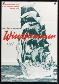 6d986 WINDJAMMER German R70s The Voyage of the Christian Radich, cool image of ship!