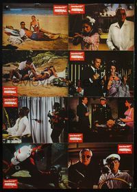6d519 THUNDERBALL German LC poster R80s art of Sean Connery as James Bond 007 by Robert McGinnis!