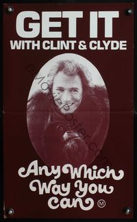 6d502 ANY WHICH WAY YOU CAN New Zealand daybill '80 get it with Clint Eastwood & Clyde!