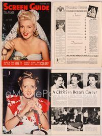 6e146 SCREEN GUIDE magazine December 1941, sexy Lana Turner in formal clothing by Jack Albin!