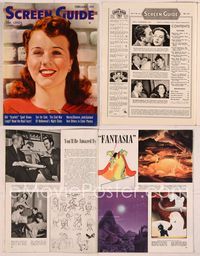 6e137 SCREEN GUIDE magazine February 1941, smiling portrait of Deanna Durbin by Jack Albin!