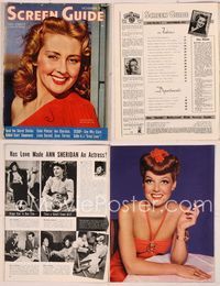 6e145 SCREEN GUIDE magazine November 1941, close portrait of smiling Joan Blondell by Jack Albin!