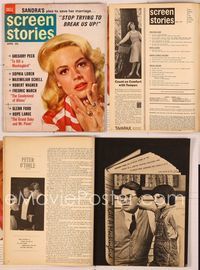 6e155 SCREEN STORIES magazine April 1963, Sandra Dee's plea to save her marriage to Bobby Darin!