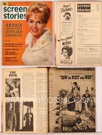 6e154 SCREEN STORIES magazine March 1963, Debbie Reynolds denies those divorce rumors!