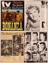 6e160 TV PEOPLE magazine September 1964, signed by Lorne Greene, life stories of Bonanza stars!