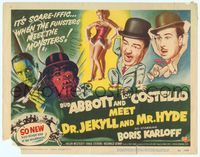 6f059 ABBOTT & COSTELLO MEET DR. JEKYLL & MR. HYDE TC '53 Bud & Lou meet scary Boris Karloff!
