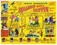 6f062 ADVENTURES OF BULLWHIP GRIFFIN TC '66 Disney, beautiful belles, mountain ox battle!