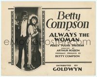 6f068 ALWAYS THE WOMAN TC '22 Betty Compson is an American actress on an ocean cruise to Egypt!