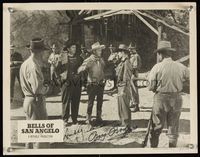 6f009 BELLS OF SAN ANGELO signed LC R52 by Roy Rogers & Andy Devine, who are caught by bad guys!