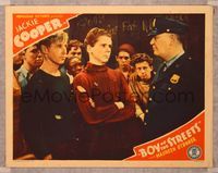 6f340 BOY OF THE STREETS LC '38 policeman talks to Jackie Cooper & other tough teen gang members!