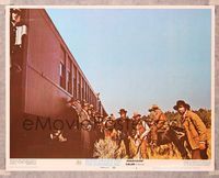 6f350 BUTCH CASSIDY & THE SUNDANCE KID LC #4 '69 The Hole in the Wall Gang prepares to rob train!