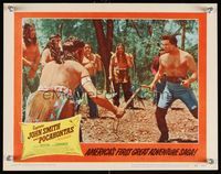 6f359 CAPTAIN JOHN SMITH & POCAHONTAS LC #8 '53 c/u of Anthony Dexter fighting Native American!