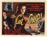 6f093 CAT CREEPS TC R51 Lois Collier, Paul Kelly, thrill a minute, a shiver a second!