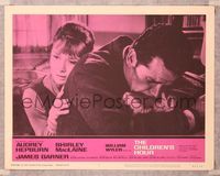 6f368 CHILDREN'S HOUR LC #7 '62 close up of anguished Audrey Hepburn & James Garner!