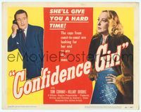 6f096 CONFIDENCE GIRL TC '52 bad girl Hillary Brooke wants to give Tom Conway a hard time!