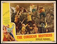 6f013 CORSICAN BROTHERS signed LC #1 R47 by Douglas Fairbanks Jr., who is helping people over wall!